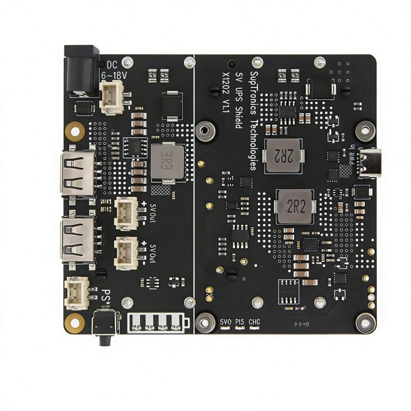 Raspberry Pi Uninterrupted Power Supply Ups 18650 - Płytka UPS A85P X1202 z zasilaniem
