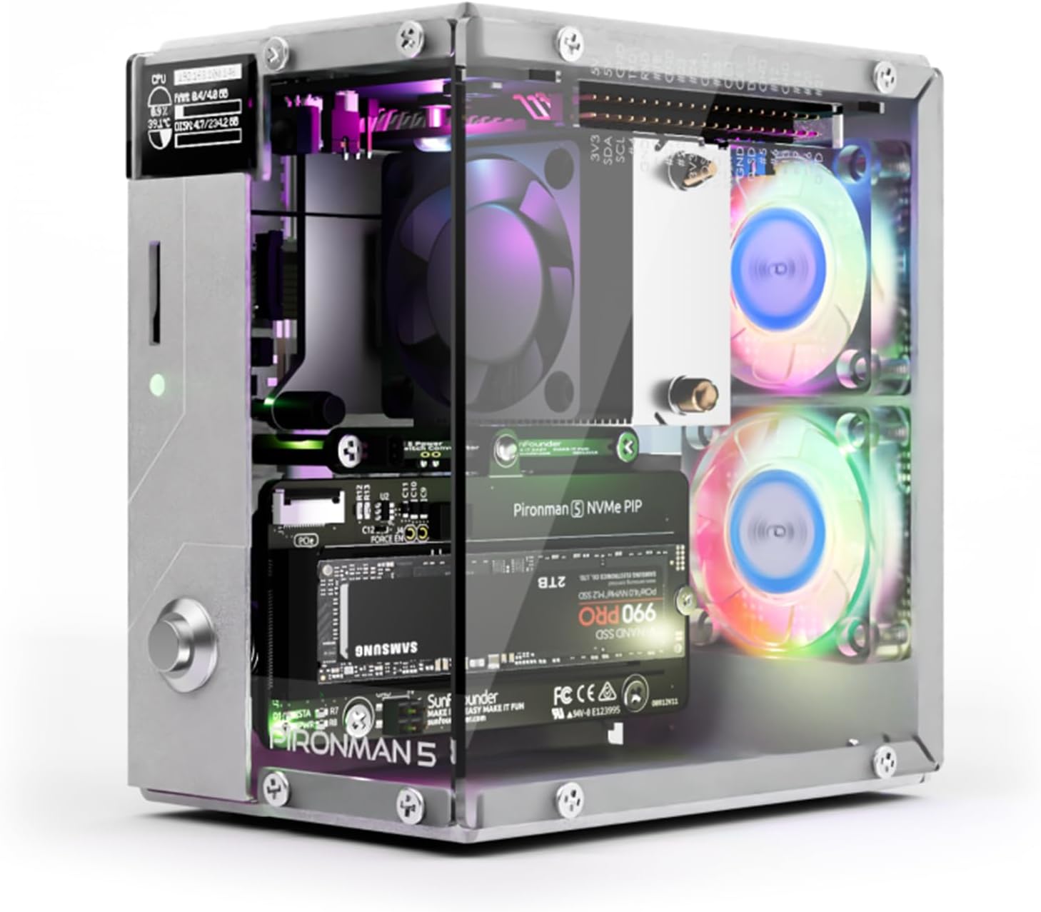 Obudowa Mini PC Pironman 5 NVM – Raspberry Pi Ai Kit Hailo-8L recenzja i cena