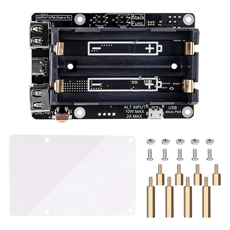 AA08-2X Zasilacz UPS do Raspbe – Raspberry Pi Uninterrupted Power Supply Ups 18650 recenzja i cena